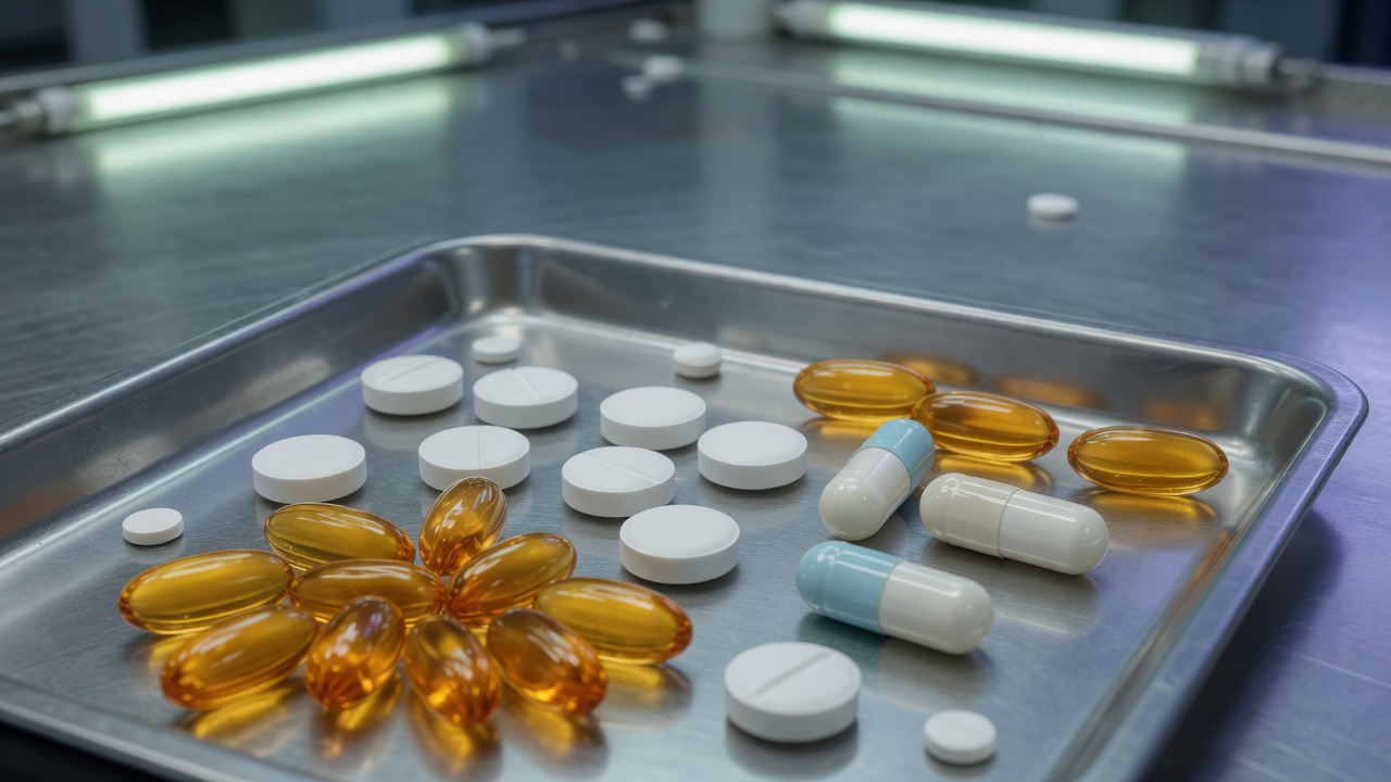 Finished tablets, capsules and softgels